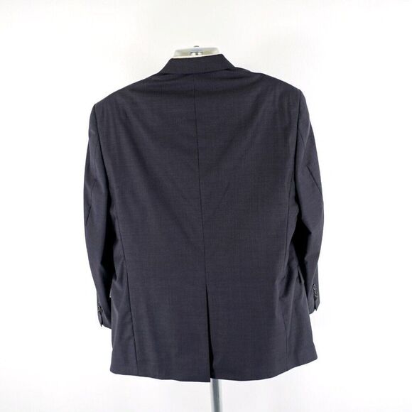 Hart Schaffner Marx 42R Wool Gray Check Suit 39/31 2 Piece 2 Button High Rise Pl - Picture 10 of 16